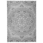 Covor de exterior, model albastru, 140x200 cm, țesătură plată GartenMobel Dekor