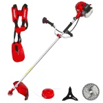 Motocoasa pe benzina 2.2kW cu 4 accesorii si tija 28 mm Raider