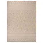 Covor de exterior, dungi maro, 120x170 cm, țesătură plată GartenMobel Dekor