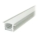 Profil aluminiu incastrat pentru banda LED 2 m, 17x14 mm, argintiu
