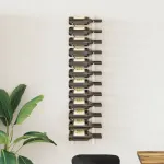 Suport sticle de vin, de perete, 24 sticle, alb, fier GartenMobel Dekor