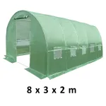 Sera solar tip tunel 8x3x2 m cu cadru galvanizat si 10 ferestre