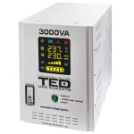 UPS 3000VA/2100W cu sinus pur și runtime extins, 2 acumulatori externi