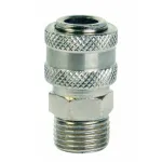 Conector rapid pneumatic 1/2 inch M din otel nichelat Raider