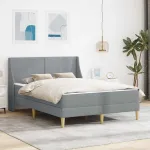Cadru de pat cu saltea cu headboard Poliester GartenMobel Dekor