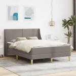 Cadru de pat cu saltea cu headboard Poliester GartenMobel Dekor