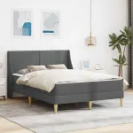 Cadru de pat cu saltea cu headboard Poliester GartenMobel Dekor