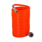 Furtun compresor spiralat 10 m, 1/4 M/F, poliuretan, Raider RD-CH01