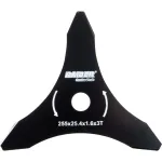 Lama pentru motocoasa 255x25,4 mm cu 3 dinti din otel