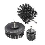 Set 3 perii din plastic pentru bormasina, prindere HEX 1/4, Raider