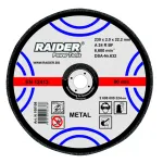 Disc pentru tăiere metal 230x2x22,2 mm Raider Power Tools