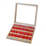 Set freze profilate pentru lemn, coadă 8 mm, 35 piese