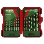 Set burghie pentru lemn 3-10 mm, 15 piese, pentru găurire precisă