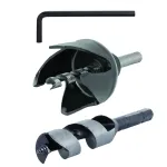 Set carota 54 mm cu burghiu pentru lemn 22 mm, Raider Power Tools