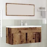 Dulap de Baie Lemn vechi 100 x 38,5 x 46 cm Lemn compozit GartenMobel Dekor