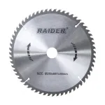 Disc circular pentru lemn Raider 250x60Tx30 mm cu 60 dinți vidia