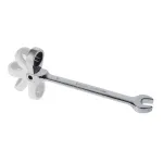 Cheie combinata cu clichet si cap flexibil 10 mm din otel CR-V Topmaster