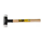 Ciocan din plastic fara recul 40 mm cu maner din lemn Topmaster