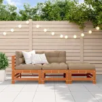 Set de lounge pentru grădină 3 pcs Maro ceruit GartenMobel Dekor