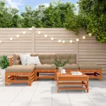 Set de lounge pentru grădină 5 pcs Maro ceruit GartenMobel Dekor