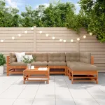 Set de lounge pentru grădină 7 pcs Maro ceruit GartenMobel Dekor
