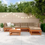 Set de lounge pentru grădină 7 pcs Maro ceruit GartenMobel Dekor