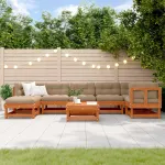 Set de lounge pentru grădină 8 pcs Maro ceruit GartenMobel Dekor