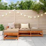Set de lounge pentru grădină 4 pcs Maro ceruit GartenMobel Dekor