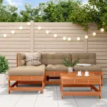 Set de lounge pentru grădină 5 pcs Maro ceruit GartenMobel Dekor