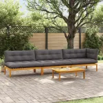 4 Bucată Unități de Canapea Palet pentru Grădină GartenMobel Dekor