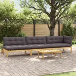 4 Bucată Unități de Canapea Palet pentru Grădină GartenMobel Dekor