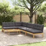 5 Bucată Unități de Canapea Palet pentru Grădină GartenMobel Dekor