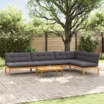 5 Bucată Unități de Canapea Palet pentru Grădină GartenMobel Dekor