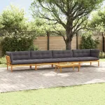 5 Bucată Unități de Canapea Palet pentru Grădină GartenMobel Dekor