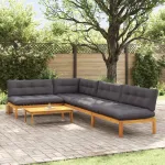 5 Bucată Unități de Canapea Palet pentru Grădină GartenMobel Dekor