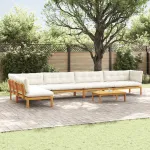 6 Bucată Unități de Canapea Palet pentru Grădină GartenMobel Dekor