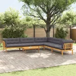 6 Bucată Unități de Canapea Palet pentru Grădină GartenMobel Dekor