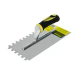 Gletieră cu dinți 10x10 mm, inox, mâner plastic, 280x130 mm Topmaster