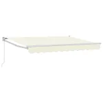 Copertină retractabilă manuală Crem 3 x 2 m GartenMobel Dekor