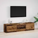 Mobilier TV cu LED Lemn vechi 165 x 34 x 40 cm Lemn prelucrat GartenMobel Dekor
