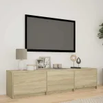 Mobilier TV cu LED cu LED Stejar Sonoma 165 x 34 x 40 cm GartenMobel Dekor
