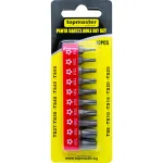 Set 10 biti Torx de securitate 1/4, 50 mm, otel calit, Topmaster