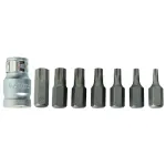 Set biti Torx T20-T55, 8 piese, otel S2, cu adaptor Top Master Pro