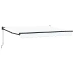 Copertină retractabilă manuală Alb 3 x 2 m GartenMobel Dekor