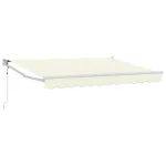 Marchiză electrică retractabilă crem 2,5 x 2 m, montaj perete