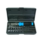 Set surubelnita cu biti si tubulare 40 piese, otel CrV, Basic