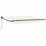 Copertină retractabilă manuală Crem 3,5 x 2 m GartenMobel Dekor