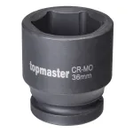 Cheie tubulară de impact 6 puncte 22 mm, prindere 3/4, Cr-Mo Topmaster