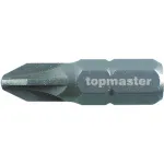 Set 2 biți PZ2 Topmaster Pro, 25 mm, din oțel SVCM