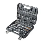 Set tubulare 1/4 Gadget, 46 piese, otel CrV, cu clichet si valiza